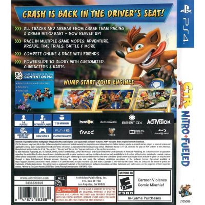 Crash Team Racing Nitro Fueled Ps4