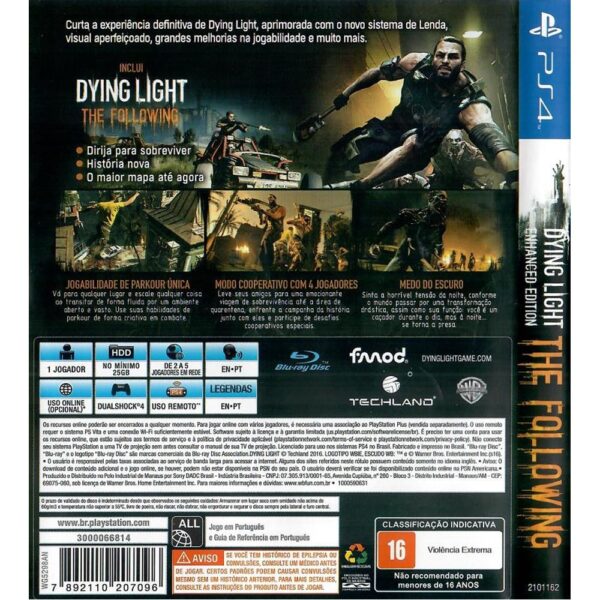 Dying Light The Following Enhanced Edition Ps4 #2 (Trava)