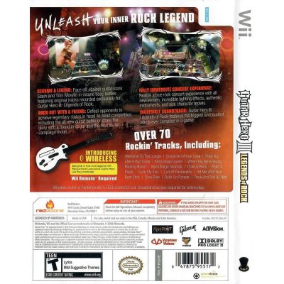 Guitar Hero Iii Legends Of Rock Nintendo Wii #3