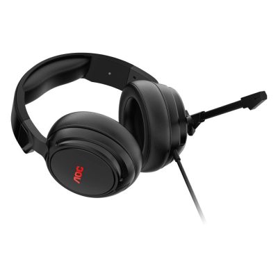 Headset Gamer Aoc Gh100, Led Vermelho, Drivers 50Mm