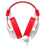 Headset Gamer Havit, Drivers 53Mm, Branco E Vermelho