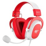 Headset Gamer Havit, Drivers 53Mm, Branco E Vermelho