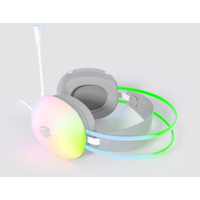 Headset Gamer Transparente Eg309/Lumini Com Fio Evolut