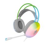 Headset Gamer Transparente Eg309/Lumini Com Fio Evolut