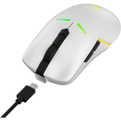 Mouse Gamer Sem Fio Force One Sirius 10.000 Dpi/Rgb/Wireless