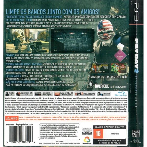 Payday 2 Safecracker Edition Ps3 #3