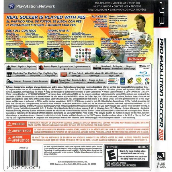Pes 2013 Pro Evolution Soccer Ps3 #3