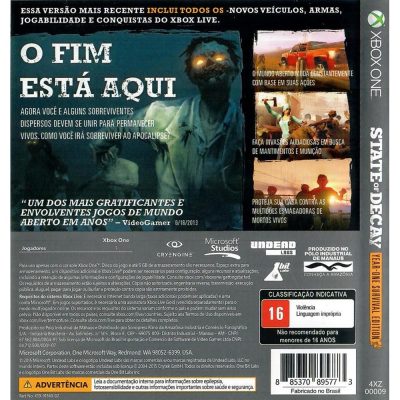 State Of Decay Year One Xbox One #1 (Risco)