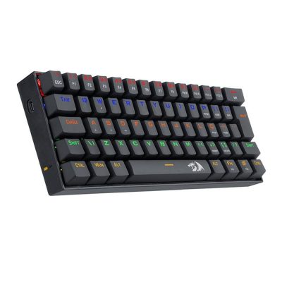 Teclado Mecanico Redragon Lakshmi, Rainbow, Abnt2, Switch Vermelho, K606r-Pt-Red