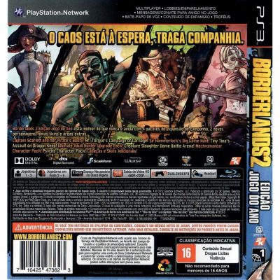 Borderlands 2 Edição Jogo Do Ano Ps3