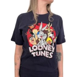 Camiseta Baby Look Looney Tunes (Tam Blg)