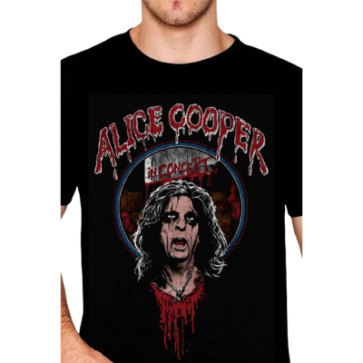 Camiseta Unissex Alice Cooper In Concert (Tam Xgg)
