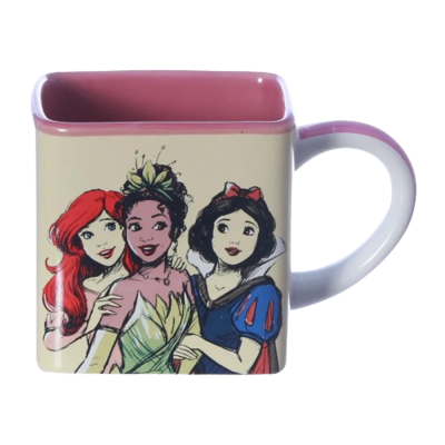 Caneca Cubo 300Ml - Princesas Da Disney