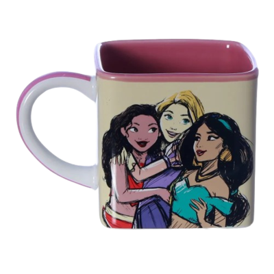 Caneca Cubo 300Ml - Princesas Da Disney