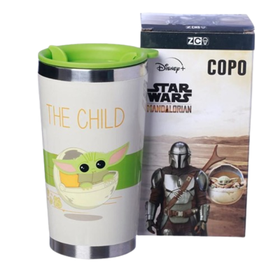 Copo Viagem 350Ml - Baby Yoda