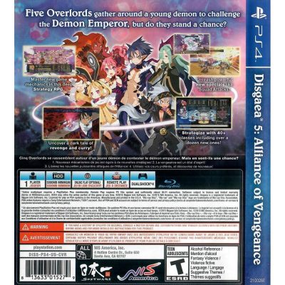 Disgaea 5 Alliance Of Vengeance Ps4 (Sem Extras)