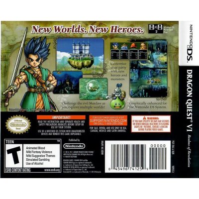 Dragon Quest Vi Realms Of Revelation Nintendo Ds