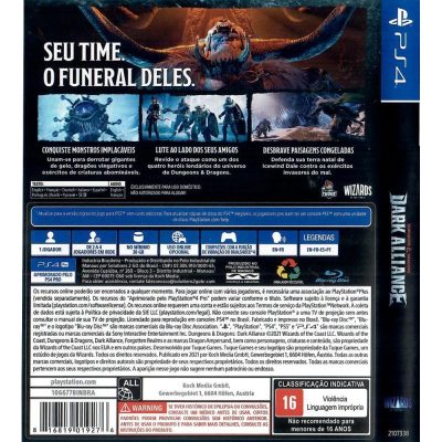 Dungeons Dragons Dark Alliance Ps4