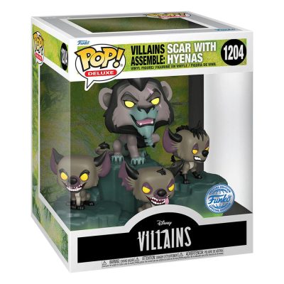 Funko Pop Scar With Hyenas 1204 (Disney Deluxe Villains Assemble)