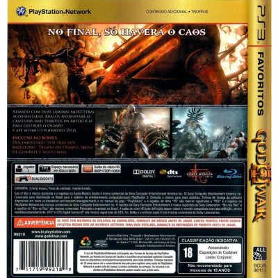 God Of War Iii Ps3 (Favoritos)