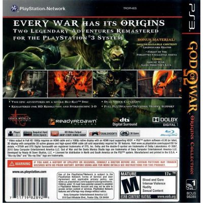 God Of War Origins Collection Ps3