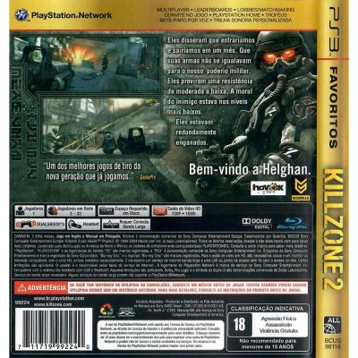 Killzone 2 Ps3 (Favoritos)