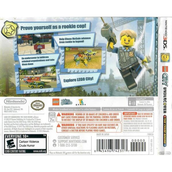 Lego City Undercover The Chase Begins Nintendo 3Ds (Sem Manual)