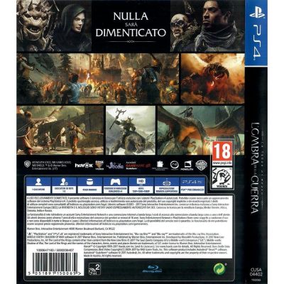 Terra Média Sombras Da Guerra Ps4 (Europeu)