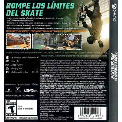 Tony Hawk Pro Skater 1+2 Xbox One / Series X