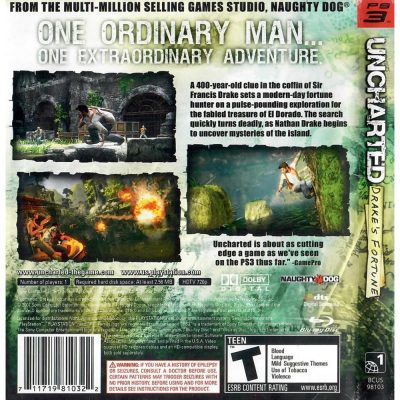 Uncharted Drakes Fortune Ps3 #2 (Sem Manual)
