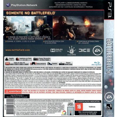 Battlefield 4 Ps3 (+ Filme Tropa De Elite)