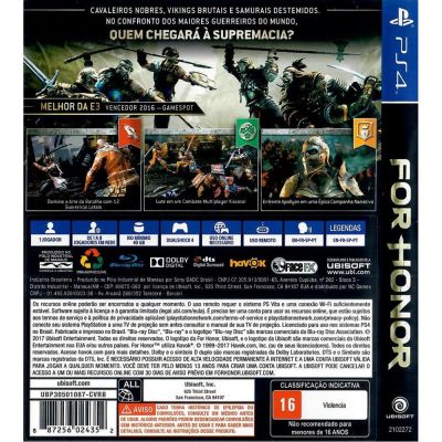 For Honor Ps4