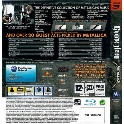 Guitar Hero Metallica Ps3 #1