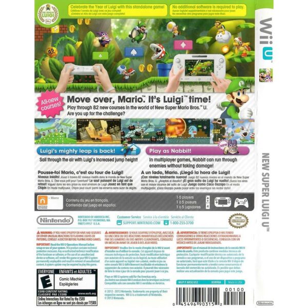 New Super Luigi Bros.U Nintendo Wii U