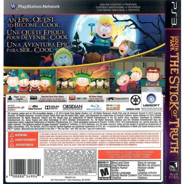 South Park The Stick Of Truth Ps3