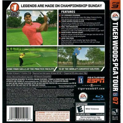 Tiger Woods Pga Tour 07 Ps3