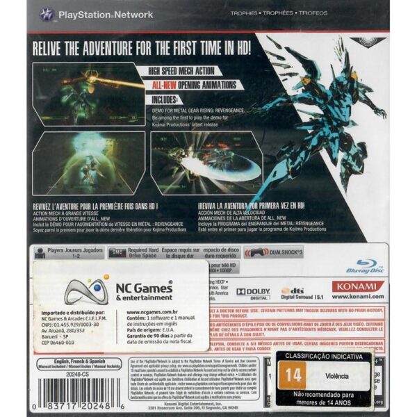 Zone Of The Enders Hd Collection Ps3
