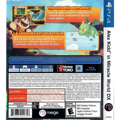 Alex Kidd In Miracle World Dx Ps4 (Sem Chaveiro)