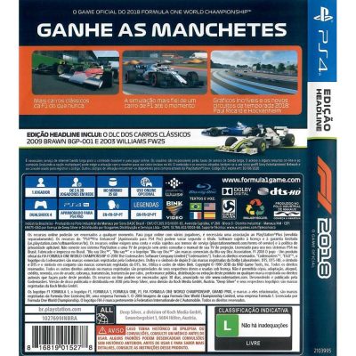 F1 2018 O Game Oficial Ps4 #1