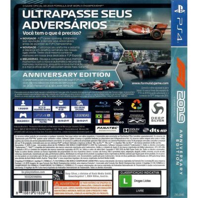 F1 2019 Anniversary Edition Ps4 #1 (Código Usado)