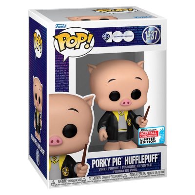 Funko Pop Porky Pig Hufflepuff 1337 (Fall Convention 2023) (Warner Bros 100Th)