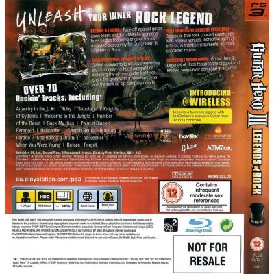 Guitar Hero Iii Legends Of Rock Ps3