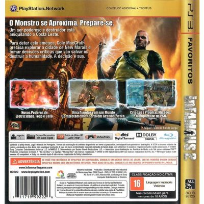 Infamous 2 Ps3 #1 (Favoritos) (Sem Manual)