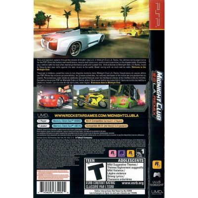 Midnight Club L.A. Remix Psp (Greatest Hits)
