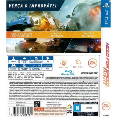 Need For Speed Payback Ps4