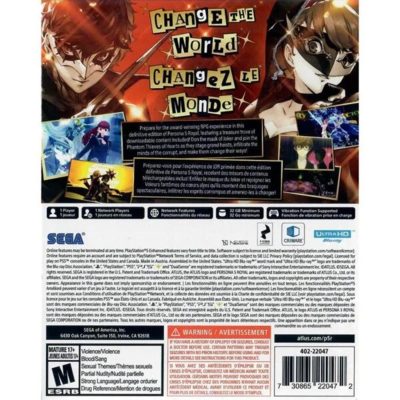 Persona 5 Royal Ps5 (Detalhe Steelbook/Luva)
