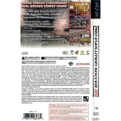 Pro Evolution Soccer 2014 Psp