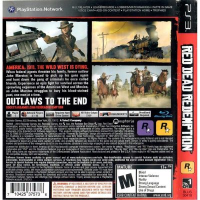 Red Dead Redemption Ps3 (Sem Mapa)
