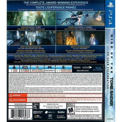Rise Of The Tomb Raider 20 Year Celebration Ps4