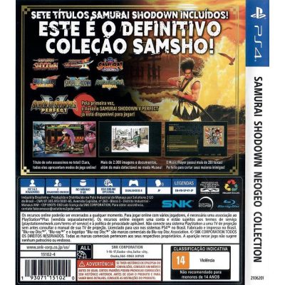 Samurai Shodown Neogeo Collection Ps4
